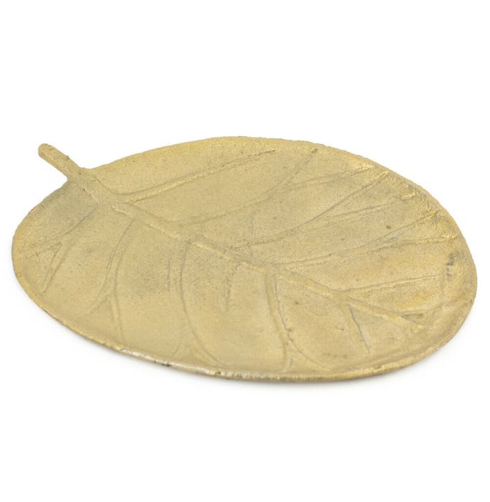 Schaal blad metaal goud