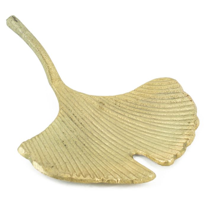 Schaaltje metaal lotusblad goud