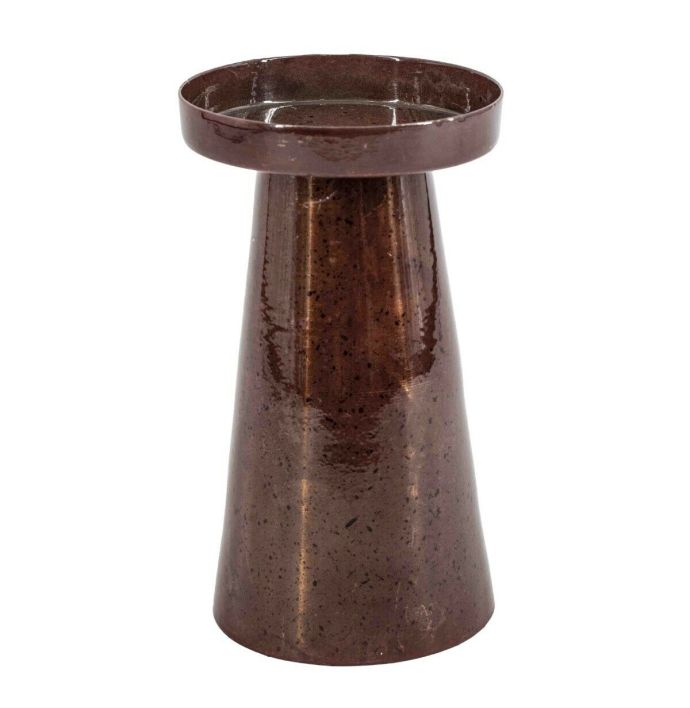 Metalen kaarsenstandaard rosewood