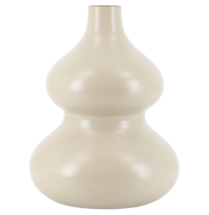 Metalen vaas spheres sand 