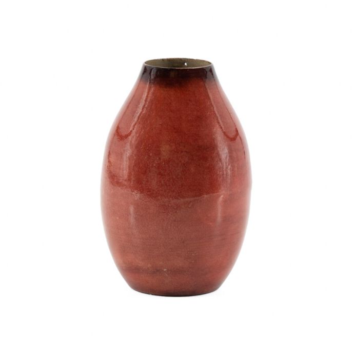 Metalen vaasje sienna 