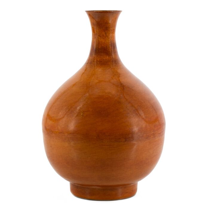 Metalen vaas tangerine