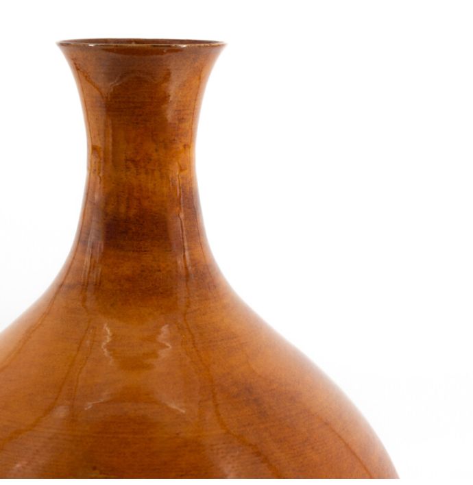 Metalen vaas tangerine