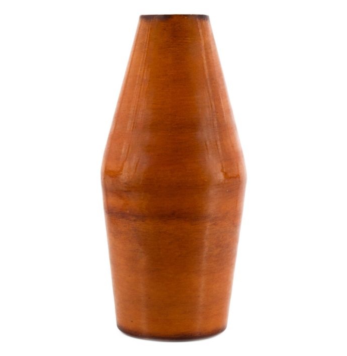 Metalen vaas tangerine