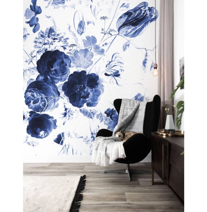Fotobehang Royal blue flowers