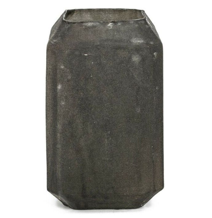 Glazen vaas antraciet