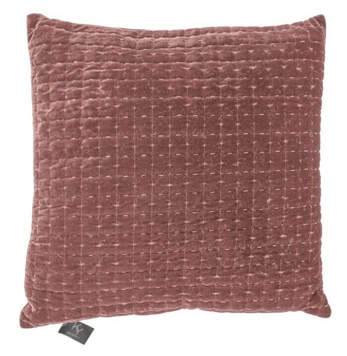 Kussen velours roze