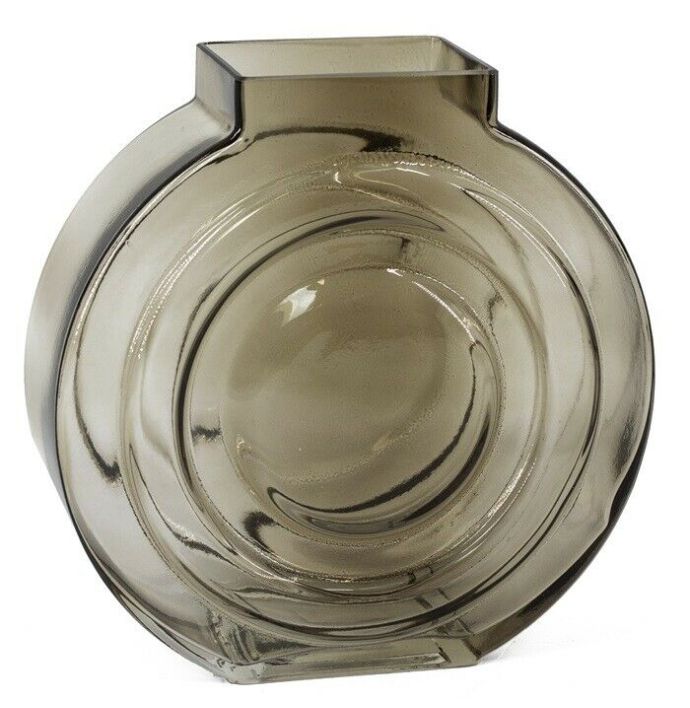 Glazen vaas antraciet