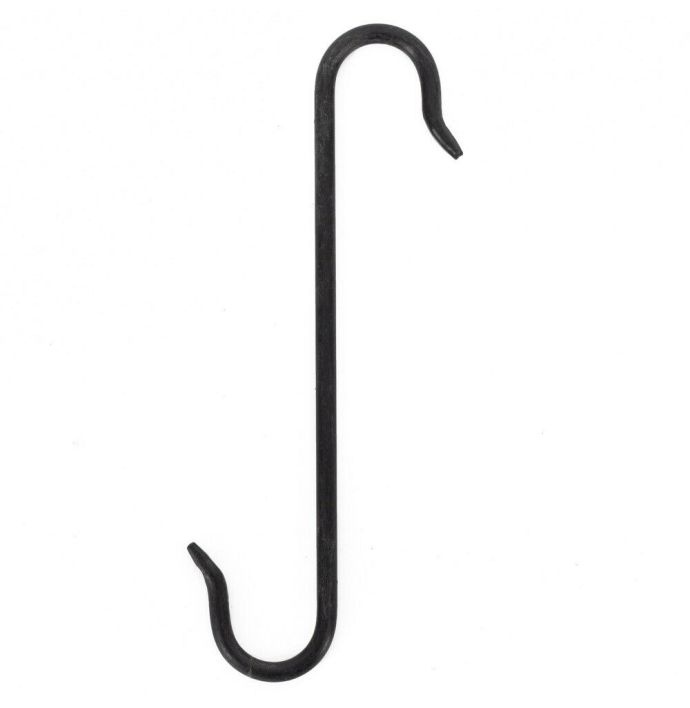 S-haak metaal zwart