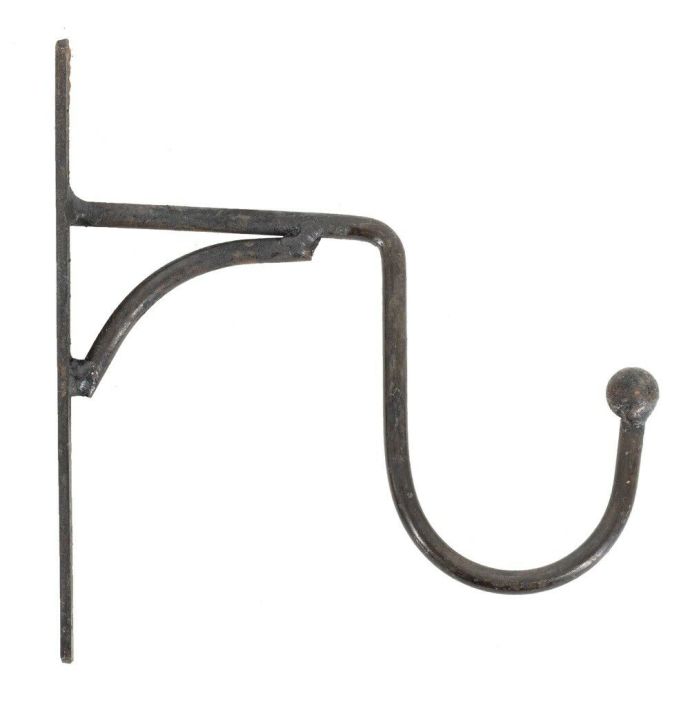 Kapstokhaak metaal antraciet