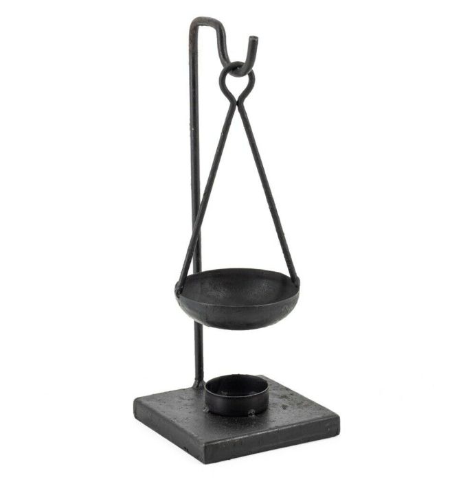 Geurbrander metaal hangend zwart