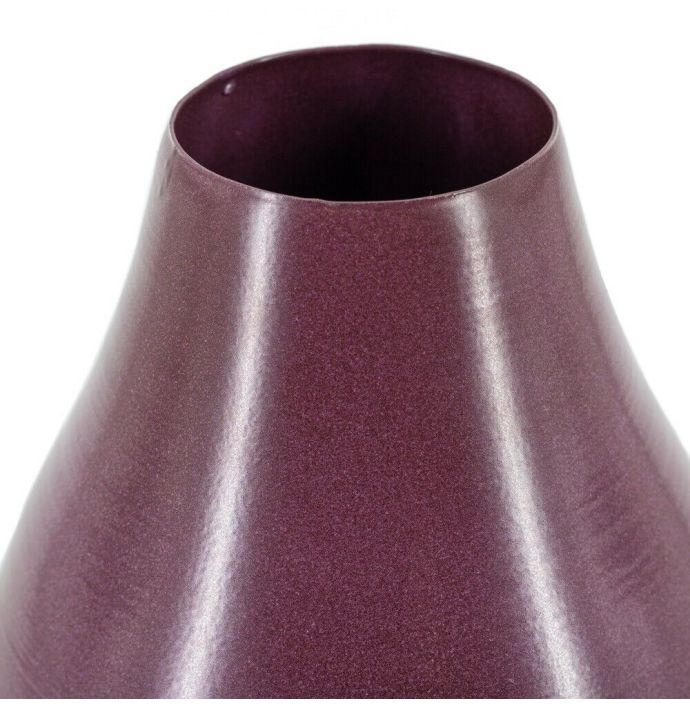 Metalen vaasje aubergine