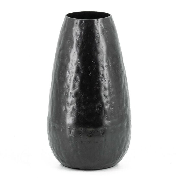 Vaas metaal drop black