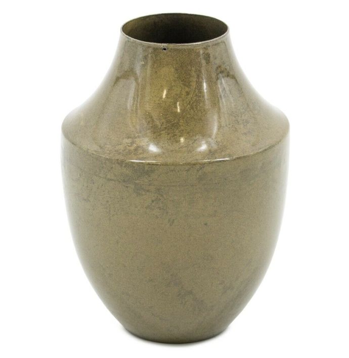Vaasje metaal olive marble