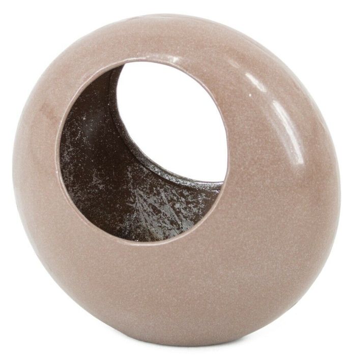 Standing egg windlicht oudroze