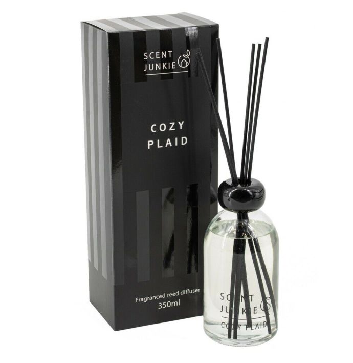 Geurdiffuser met stokjes 350ml cozy plaid