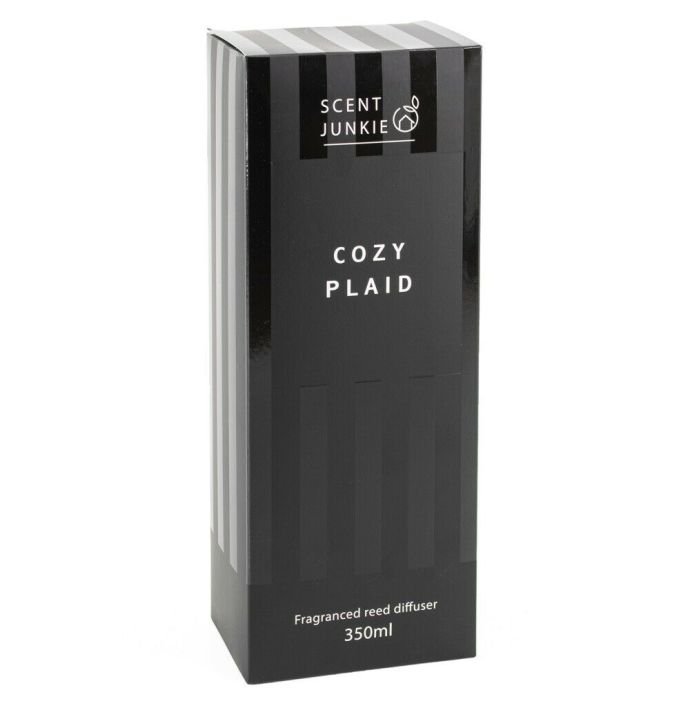 Geurdiffuser met stokjes 350ml cozy plaid