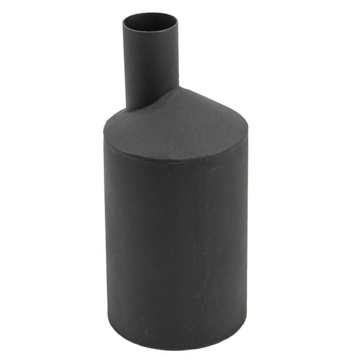 Vaas metaal mat zwart