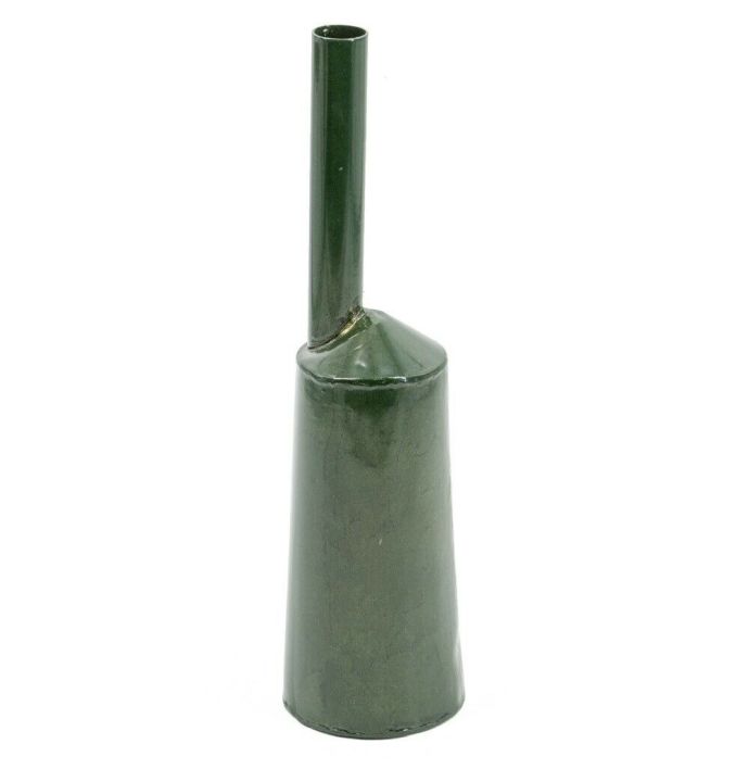 Vaas metaal green marble