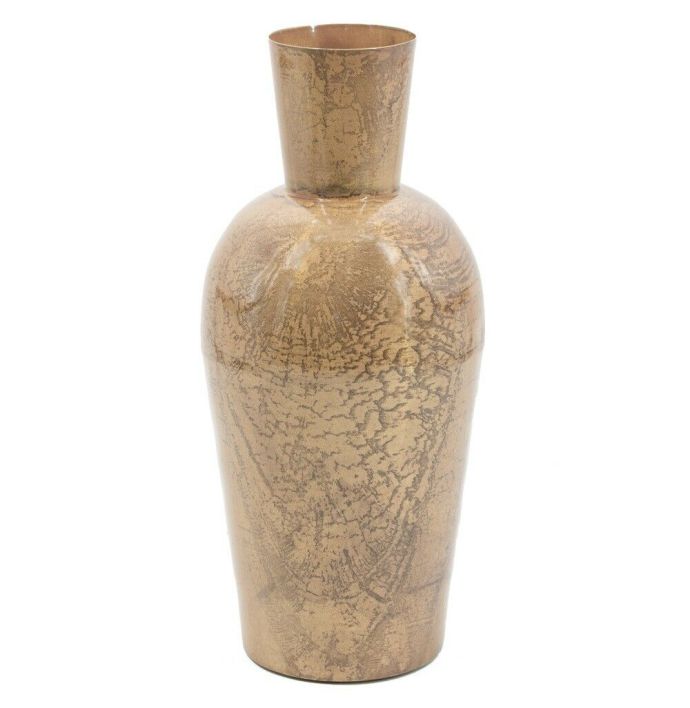 Vaas metaal peach marble