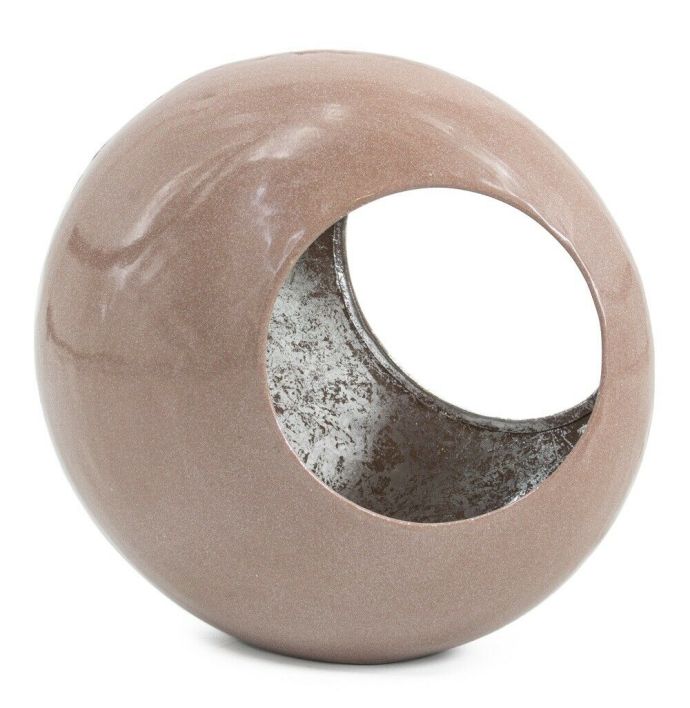 Standing egg windlicht oudroze