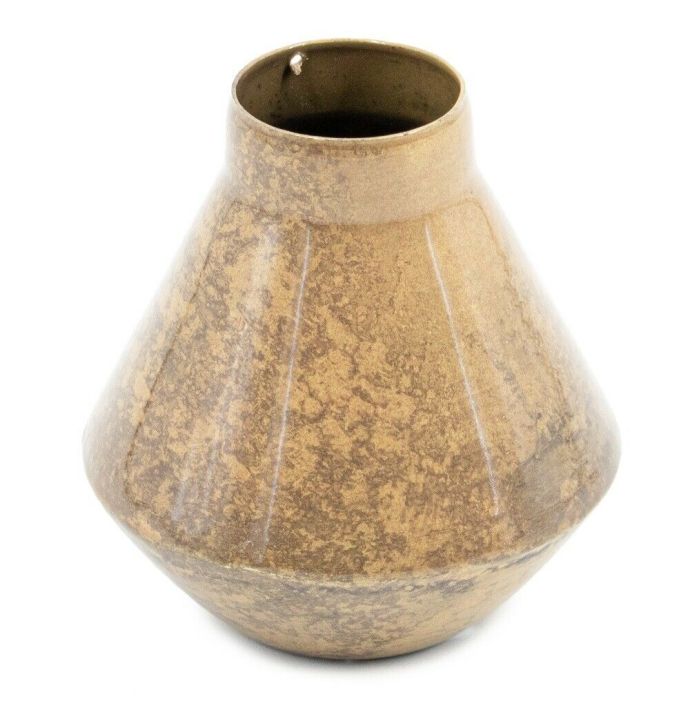 Vaasje metaal peach marble