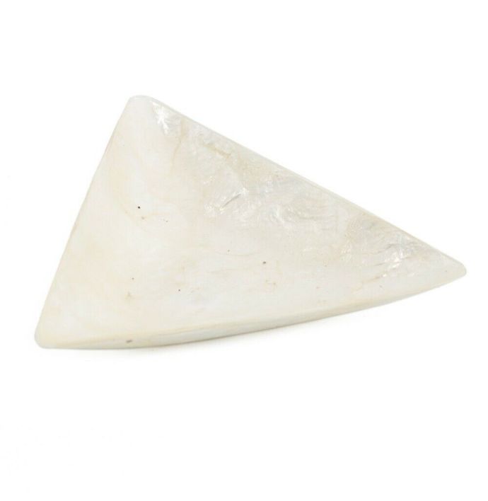 Schaaltje schelp driehoek wit