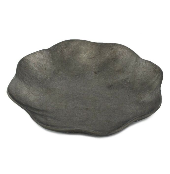 Schaaltje schelp bloem zwart