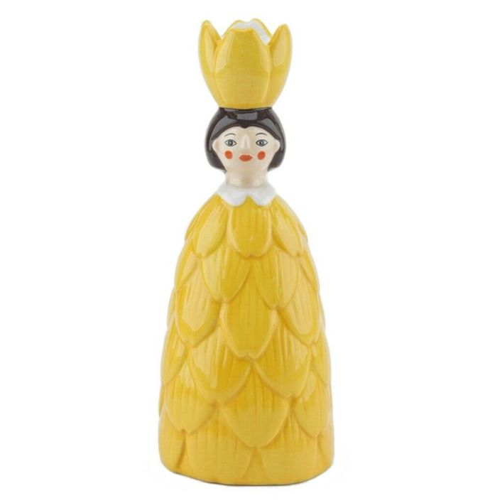 Kaarsenstandaard vrouw bloem