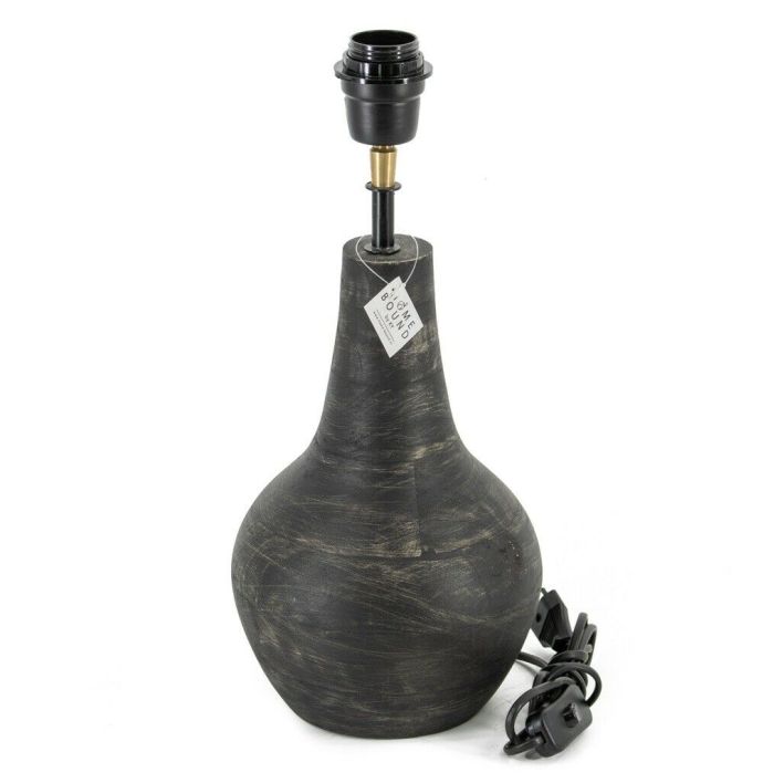 Lampenvoet hout zwart 