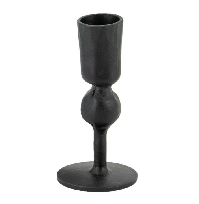 Kaarsenstandaard metaal zwart