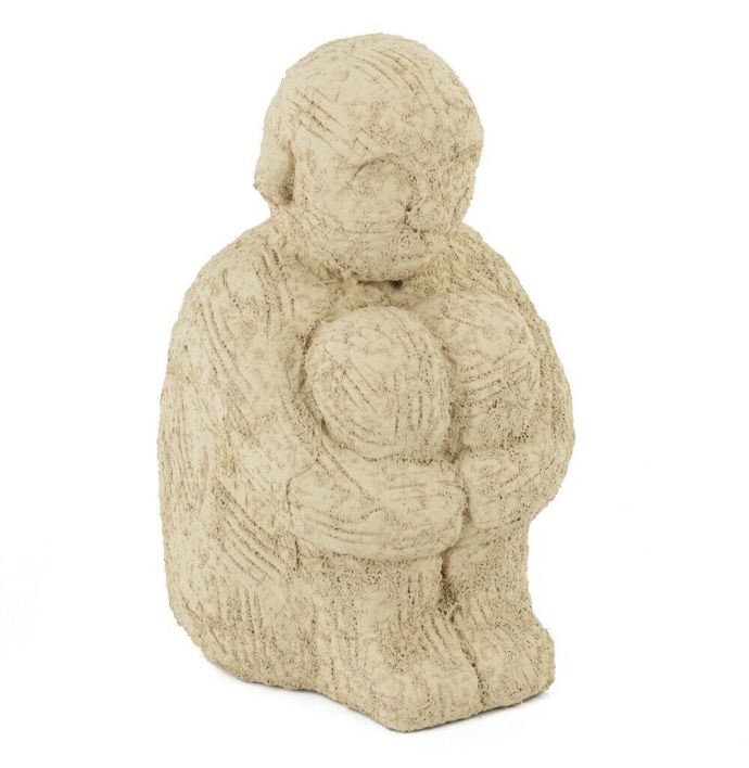 Aardewerk beeld peinzer rustique