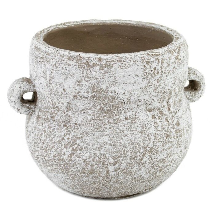 Aardewerk vaas met oor