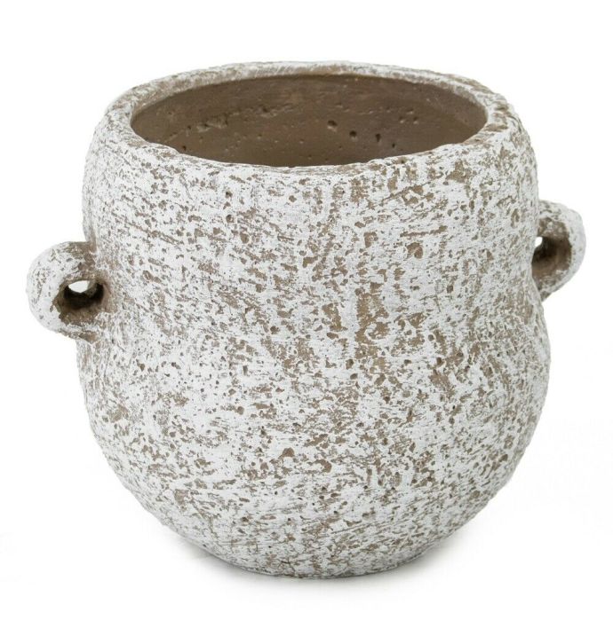 Aardewerk vaas met oor