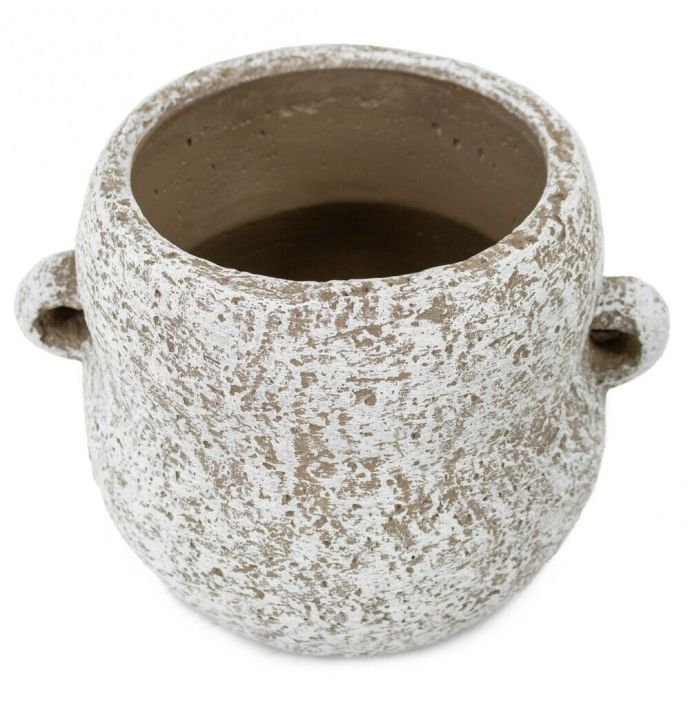 Aardewerk vaas met oor