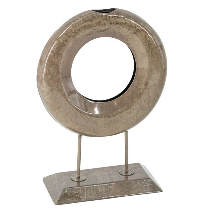 Ornament metaal donut vintage pink