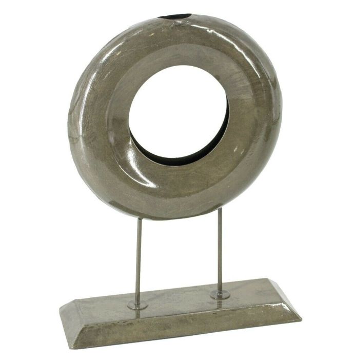 Ornament metaal donut olive