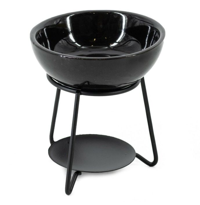 Geurbrander bowl keramiek zwart 