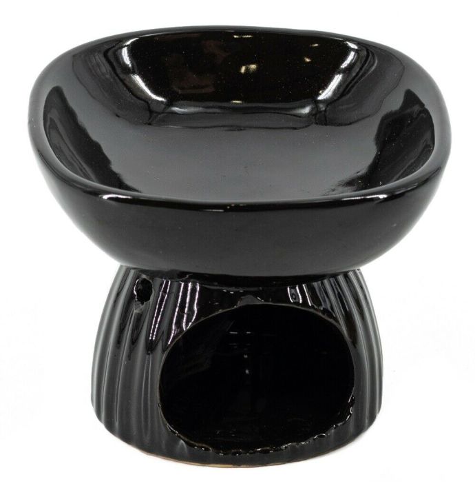 Geurbrander stripe keramiek zwart