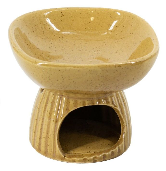 Geurbrander stripe keramiek bruin