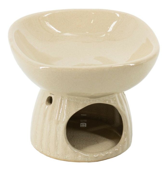 Geurbrander stripe keramiek beige