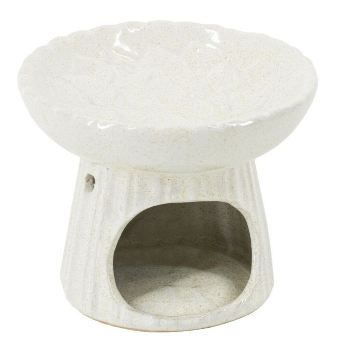 Geurbrander lotus keramiek beige