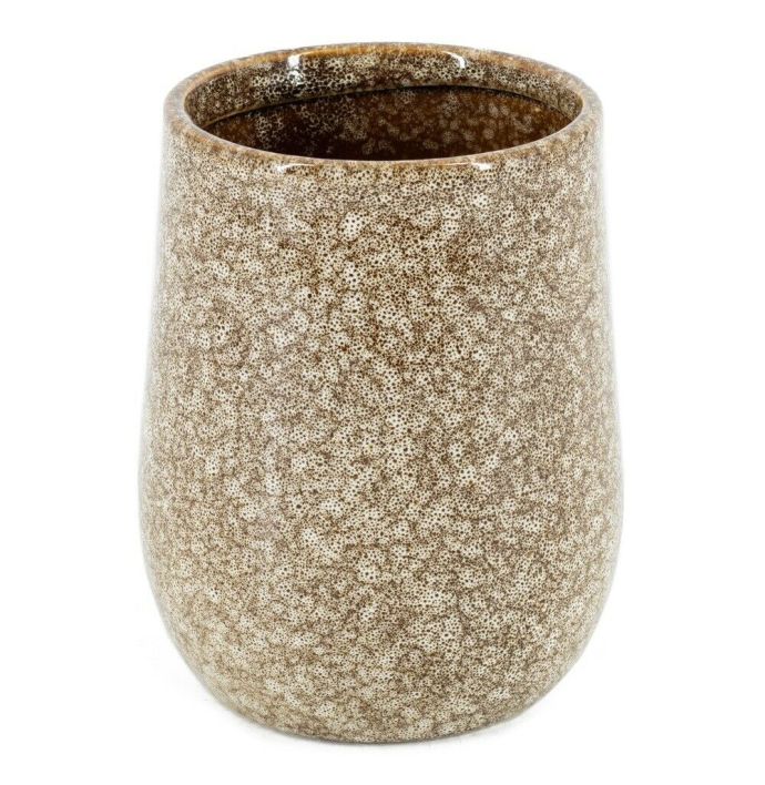 Aardewerk vaas sienna