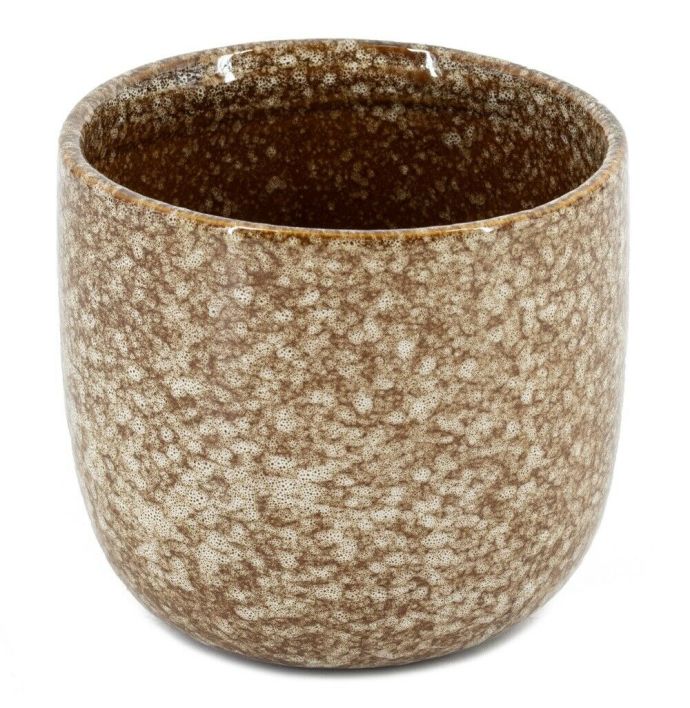 Aardewerk vaas sienna