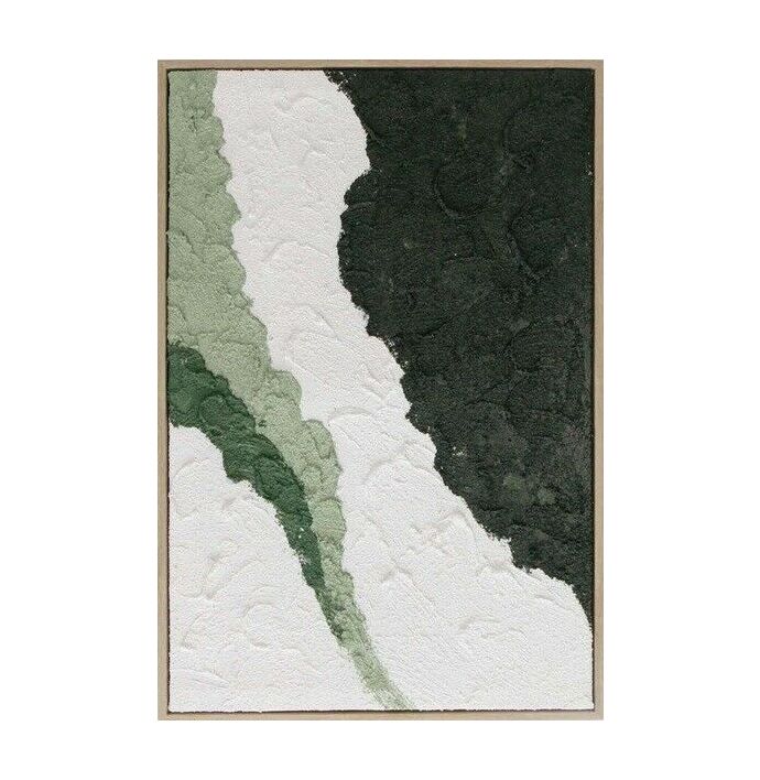 Schilderij abstract groen