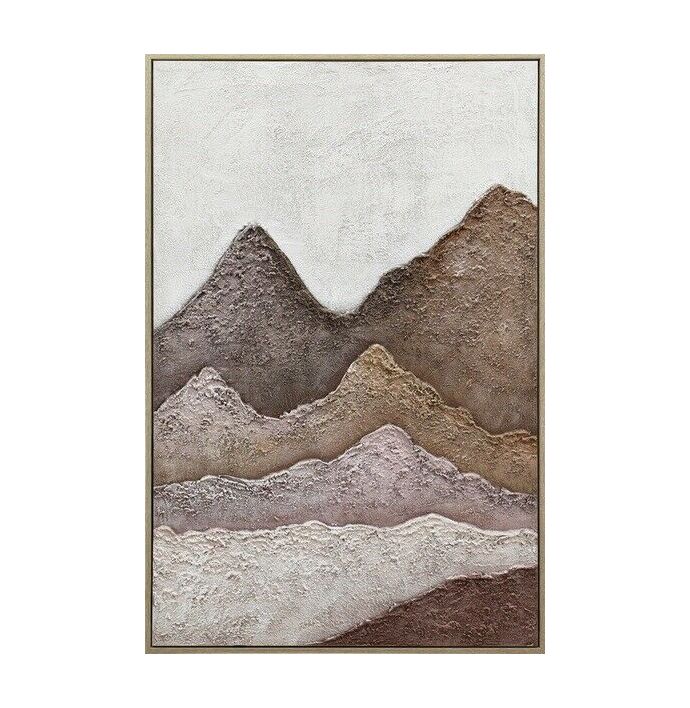 Schilderij handgeschilderd bergen abstract 