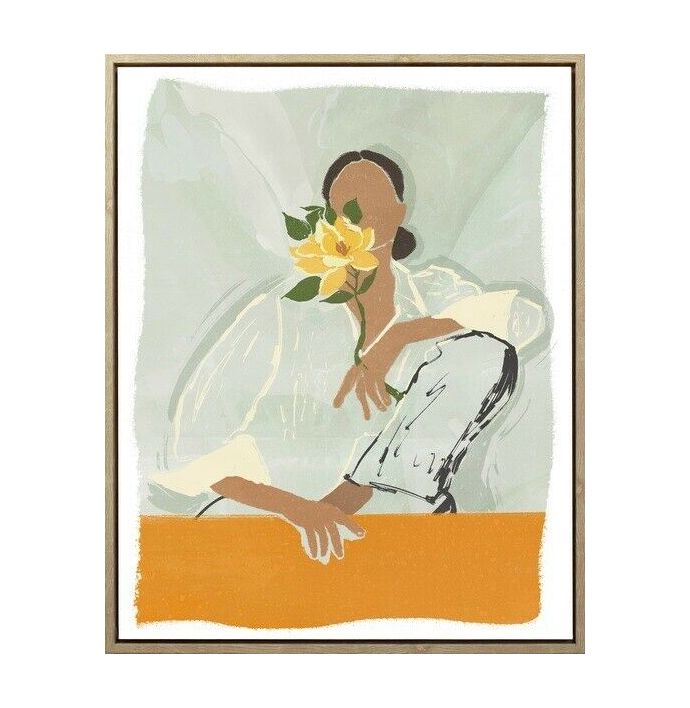 Schilderij vrouw abstract