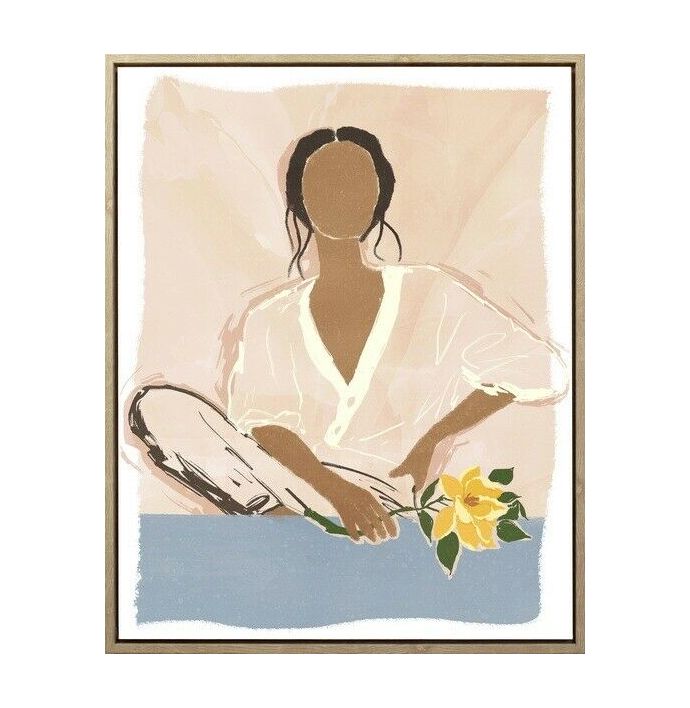 Schilderij vrouw abstract