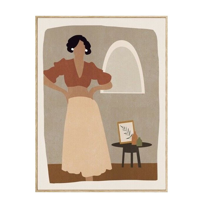 Schilderij vrouw modern
