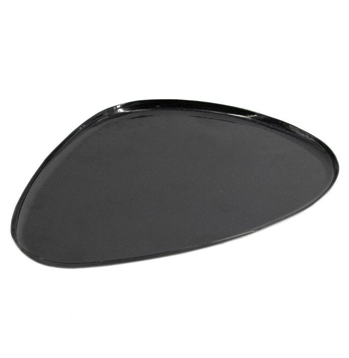 Metalen tray organisch black marble 